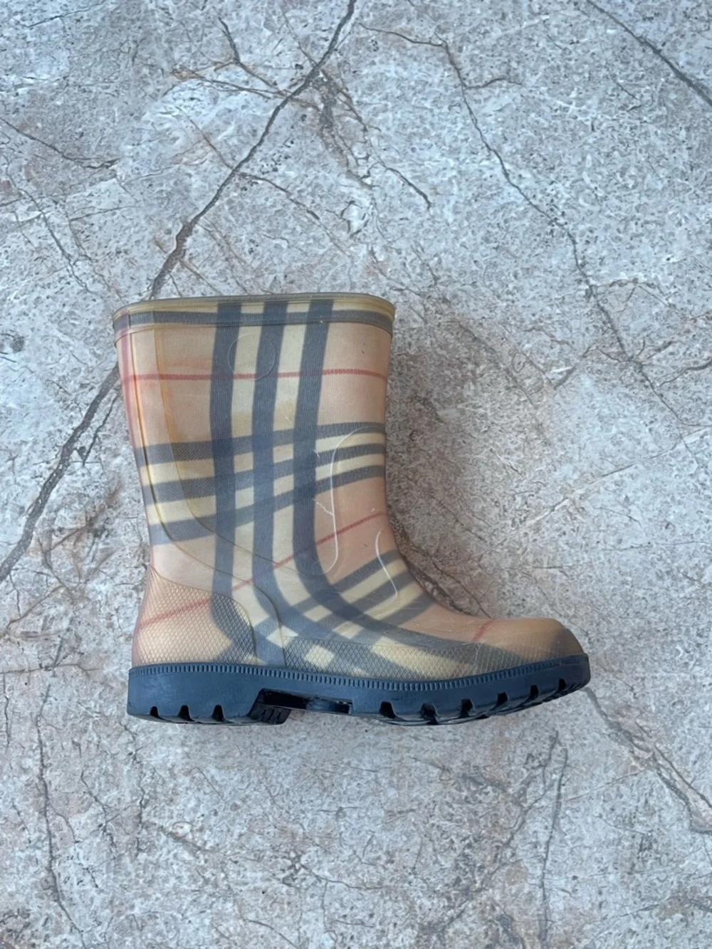 Burberry Classic Nova Check Rubber Rain Boots